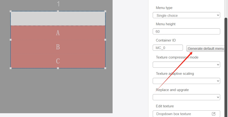 Menu Container and Menu Item | AHMI Docs